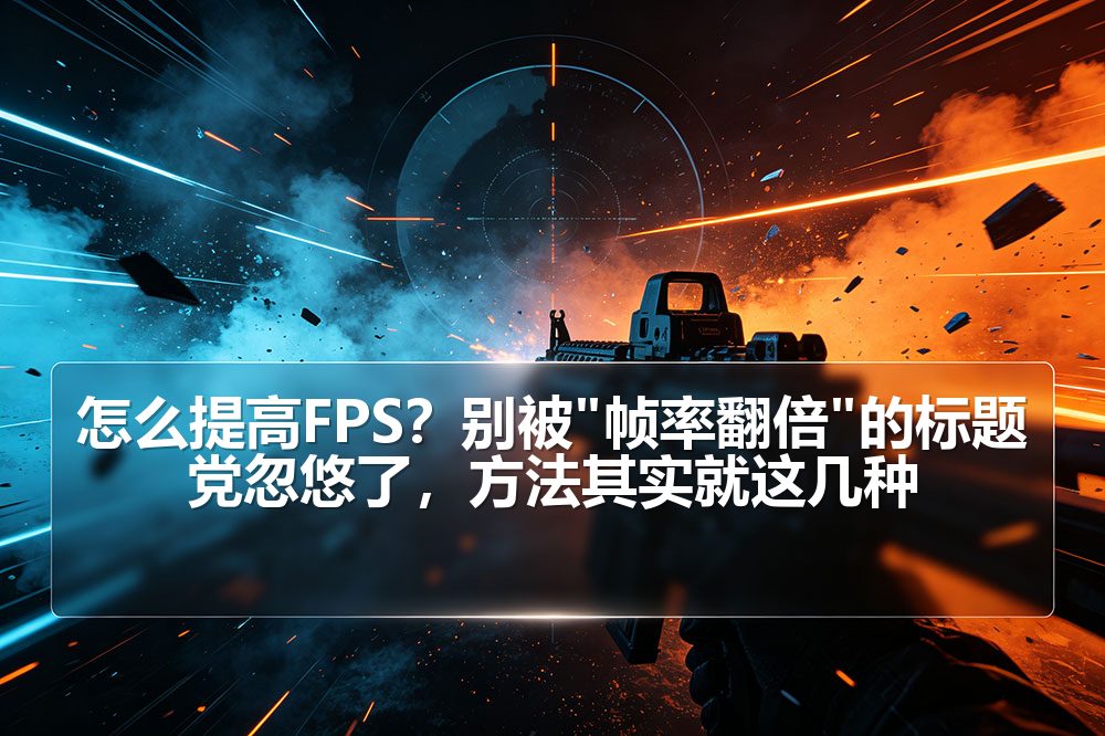 怎么提高FPS？别被"帧率翻倍"的标题党忽悠了，方法其实就这几种